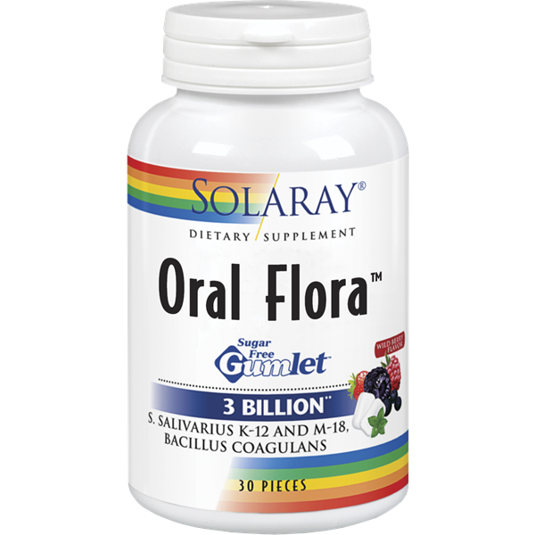 Oral flora contra el mal aliento 30 chicles de Solaray