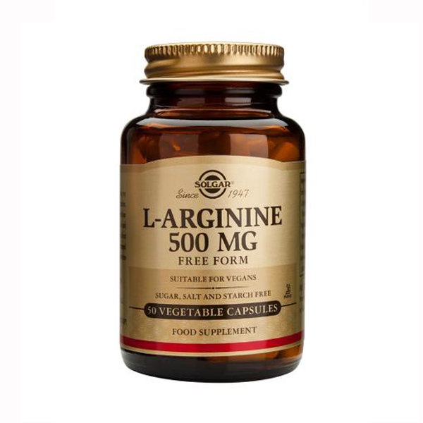 L-Arginina 500 mg 50 cápsulas de Solgar