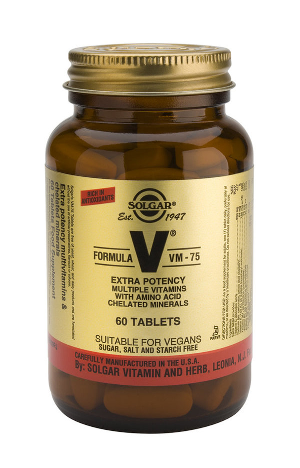 Formula VM 75 (uno-al-día) 60 comprimidos de Solgar