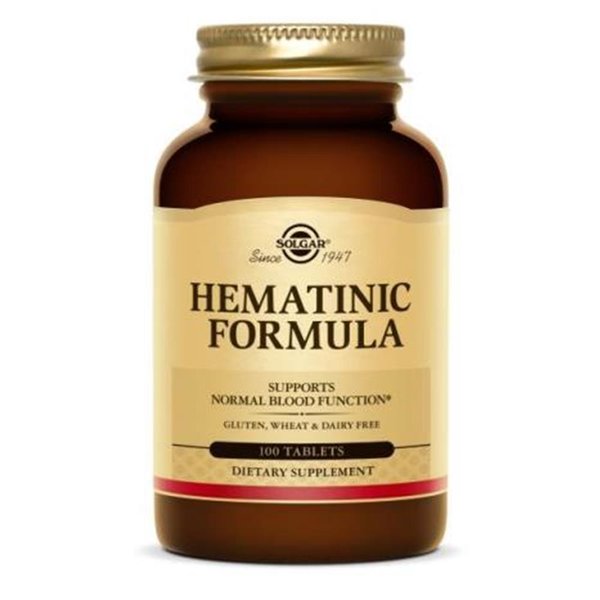 Formula hematínica 100 comprimidos de Solgar