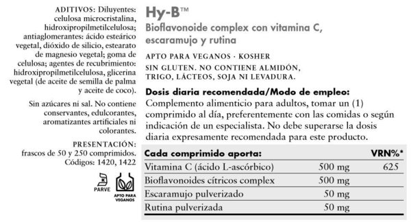 HY-B 250 comprimidos de Solgar