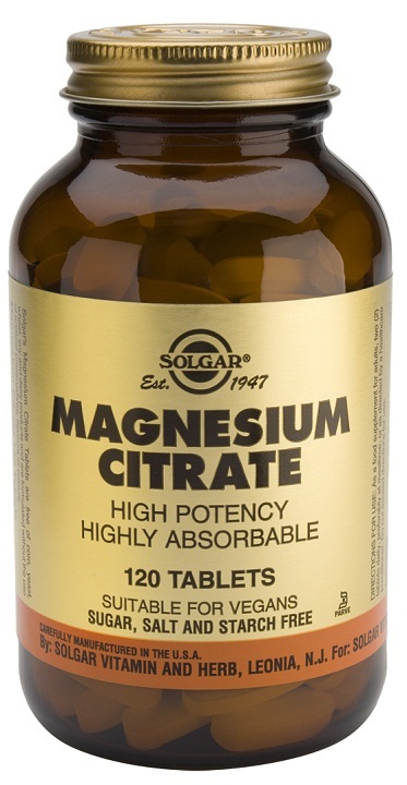 Citrato de magnesio 60 comprimidos de Solgar