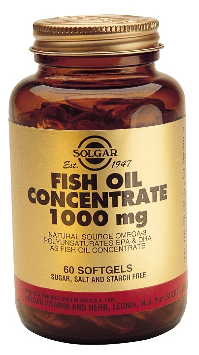 Aceite de pescado concentrado 1000 mg 60 cápsulas de Solgar