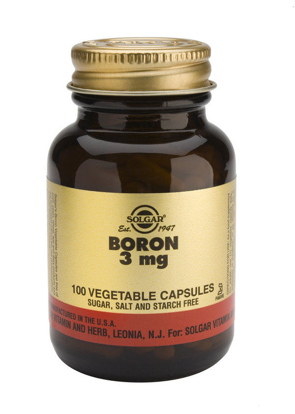 Boro multiquelado 3 mg 100 capsulas vegetales de Solgar