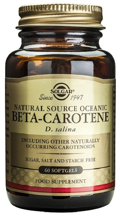 Beta caroteno 100% natural (7 mg) 180 cápsulas blandas de Solgar