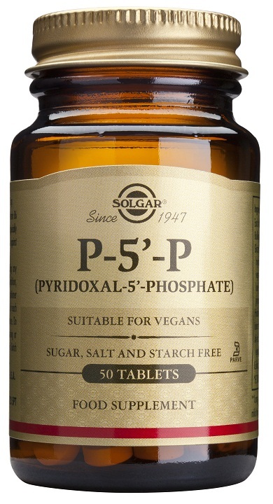 Piridoxal-5-fosfato 50 mg (P5P) 50 comprimidos de Solgar
