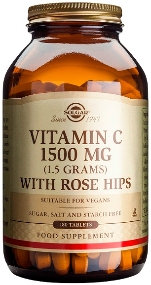 Vitamina C con Escaramujo 1500 mg 180 comprimidos de Solgar