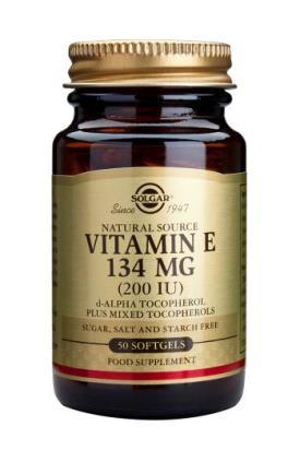 Vitamina E 200 UI (134 mg) 250 cápsulas blandas de Solgar