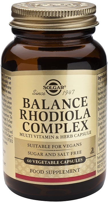 Balance Rhodiola complex 60 cápsulas de Solgar