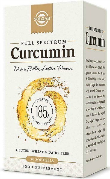 Curcumin Full Spectum Cúrcuma 30 perlas de Solgar