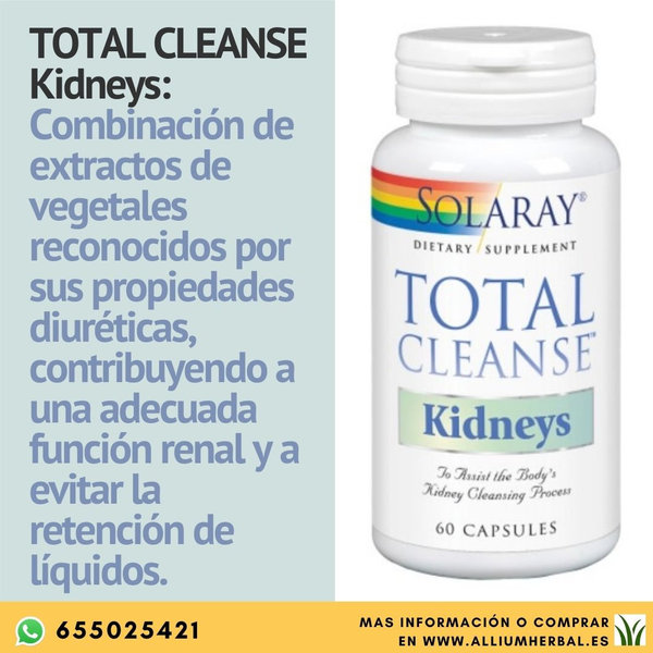 Total cleanse™ kidney (riñones) 60 capsulas de Solaray