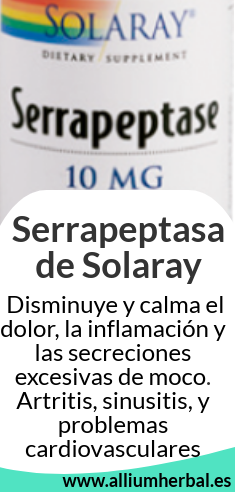 Serrapeptasa 90 cápsulas 10 mg de Solaray