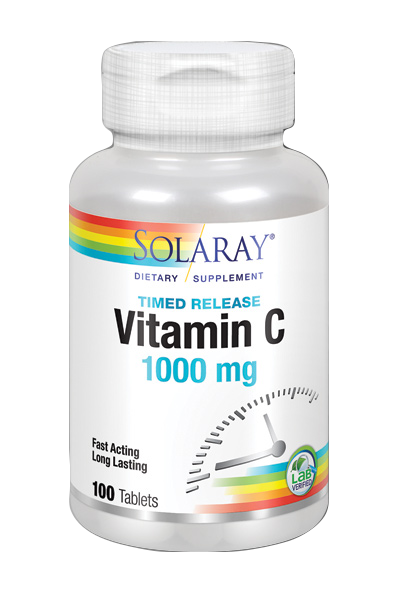Vitamina C 1000 mg 100 comprimidos de Solaray