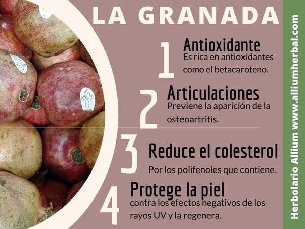 Granada 200 mg 60 cápsulas de Solaray