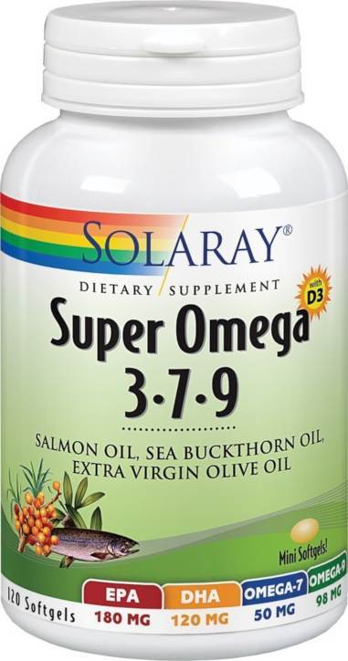 Super Omega 3-7-9 120 perlas de Solaray