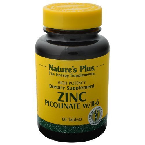 Picolinato de zinc alta potencia 60 tabletas de Natures Plus