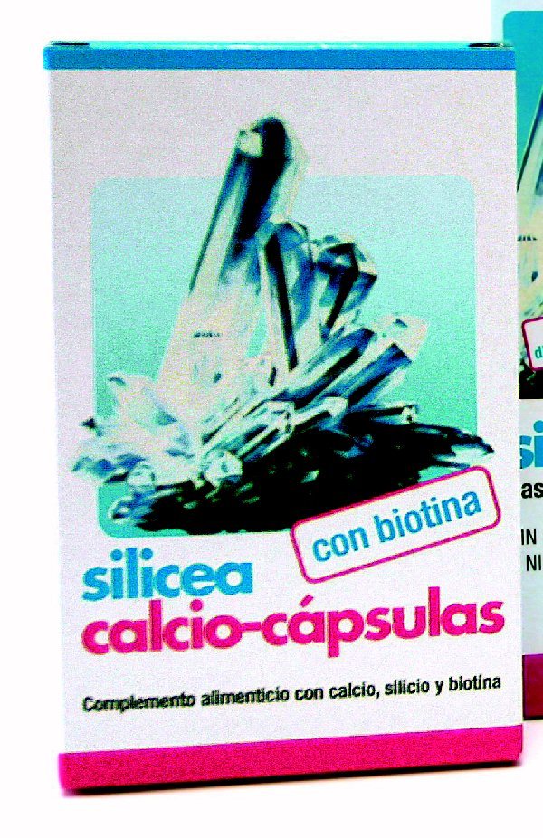 Silicea+calcio+biotina, 60 cápsulas 34,8 gramos de Dimefar
