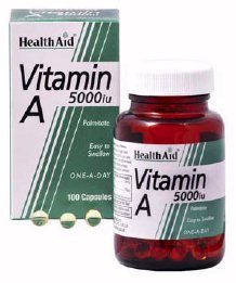 Vitamina A 5.000 UI 100 cápsulas de Health Aid