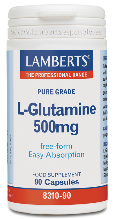 L-Glutamina 500 mg 90 cápsulas de Lamberts
