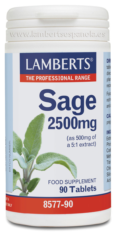 Salvia 2.500 mg 90 tabletas de Lamberts