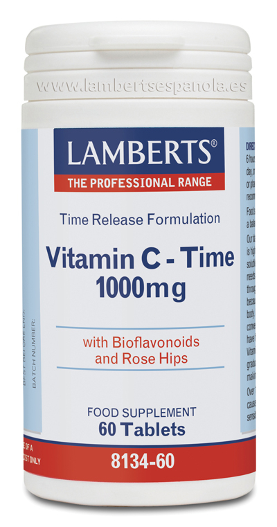Vitamina C liberación Sostenida 1000 mg 60 tabletas de Lamberts