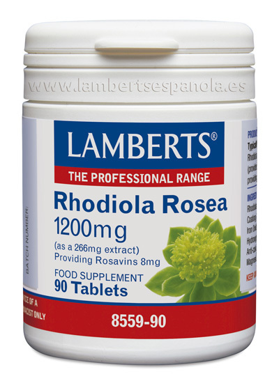Rhodiola rosea 1.200 mg 90 tabletas de Lamberts
