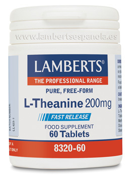 L-Teanina 200 mg 60 tabletas de Lamberts