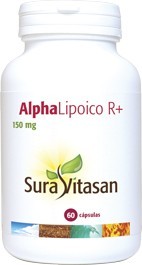 Ácido alpha lipoico R+ 50 mg 60 cápsulas de Sura Vitasan
