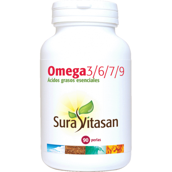 Omega 3/6/7/9 90 perlas 1200 mg de Sura Vitasan