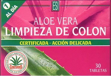 Aloe vera limpieza de colon cleanse Lax Day 30 comprimidos de ESI