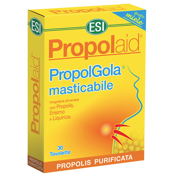 Propolaid Propolgola sabor menta con própolis y erísimo 30 tabletas de ESI