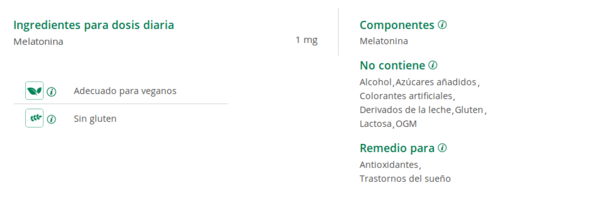 Melatonin Pura en gotas 1.9 mg 50 ml de ESI
