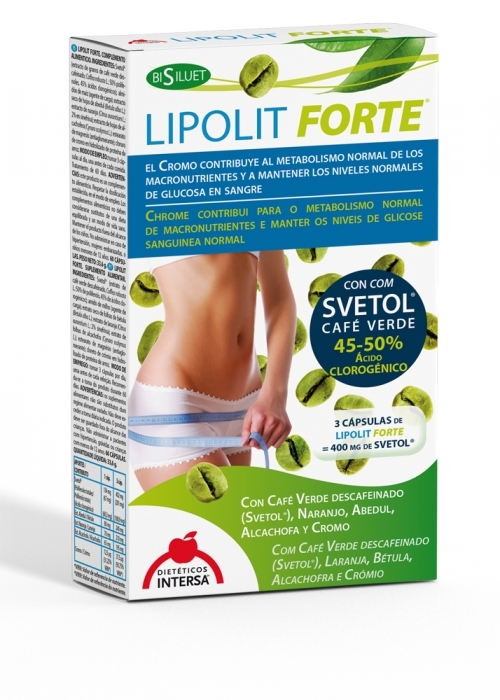 Lipolit forte 60 cápsulas 490 mg de Dietéticos Intersa