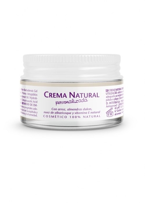 Crema base natural personalizada 40 gramos de Esential Aroms