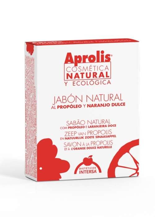 Jabón natural al propóleo y esencia de naranjo 100 gramos Dieteticos Intersa