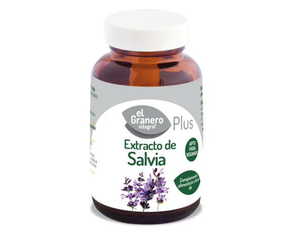 Extracto de Salvia 60 cápsulas 330 mg de El Granero Integral