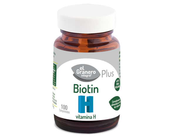Biotin (biotina vitamina. H), 100 cápsulas, 310 mg de Granero Integral