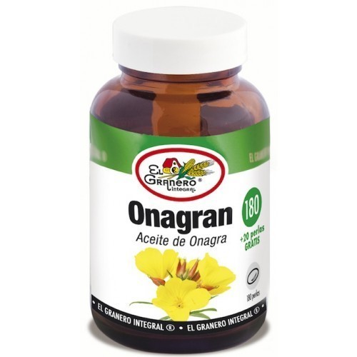 Onagran aceite de onagra 250 perlas 715 mg de El Granero Integral