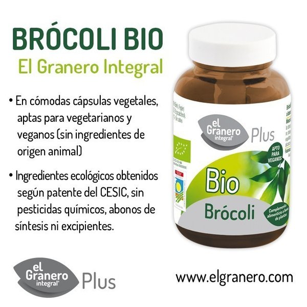 Brocoli Bio 90 cápsulas de El Granero Integral
