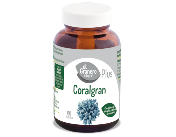 Coralgran (coral marino) 60 cápsulas 610 mg de El Granero Integral