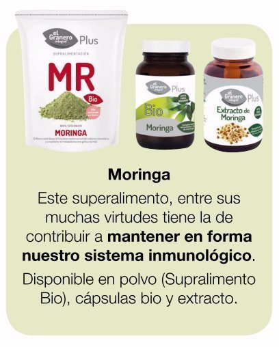 Moringa Bio (superalimentos) 200 gramos de El Granero Integral