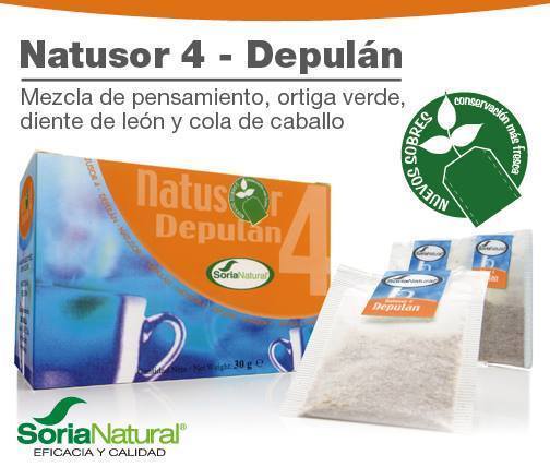 Natusor 4 Depulan Infusion 20 filtros de Soria Natural