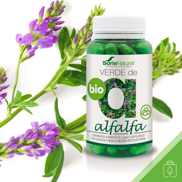 Verde de alfalfa BIO 240 comprimidos 630 mg Soria Natural
