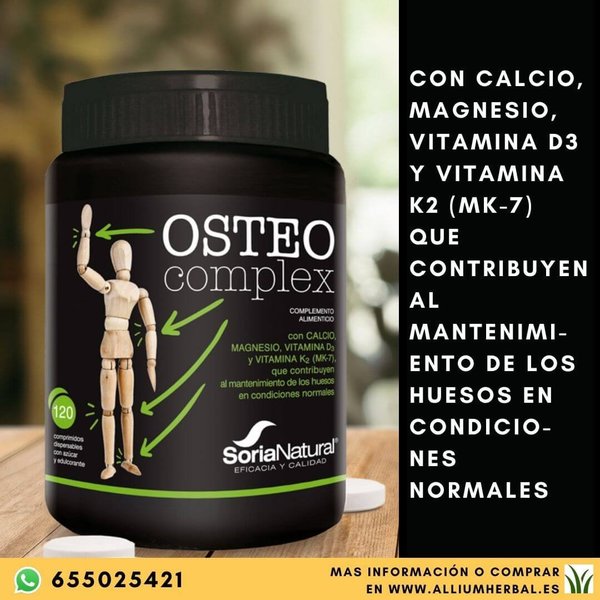 Osteocomplex 120 comprimidos de Soria Natural