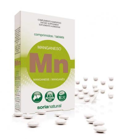 Manganeso Retard 24 comprimidos de 200 mg. Soria Natural