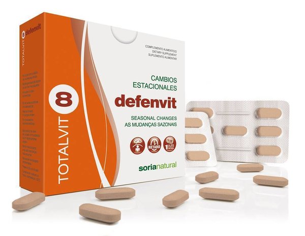 Totalvit 8 defenvit 28 comprimidos de 1060 mg de Soria Natural