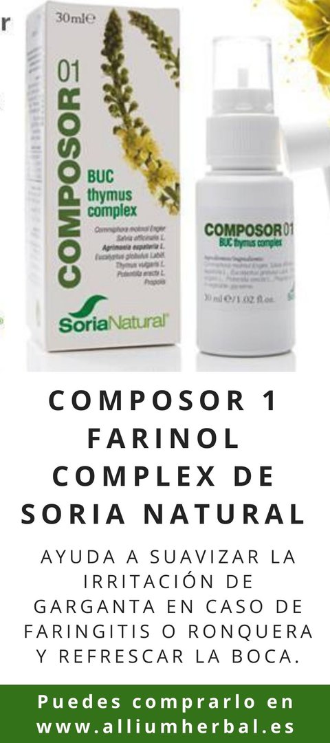 Composor 1 Farinol complex 30 ml de Soria Natural
