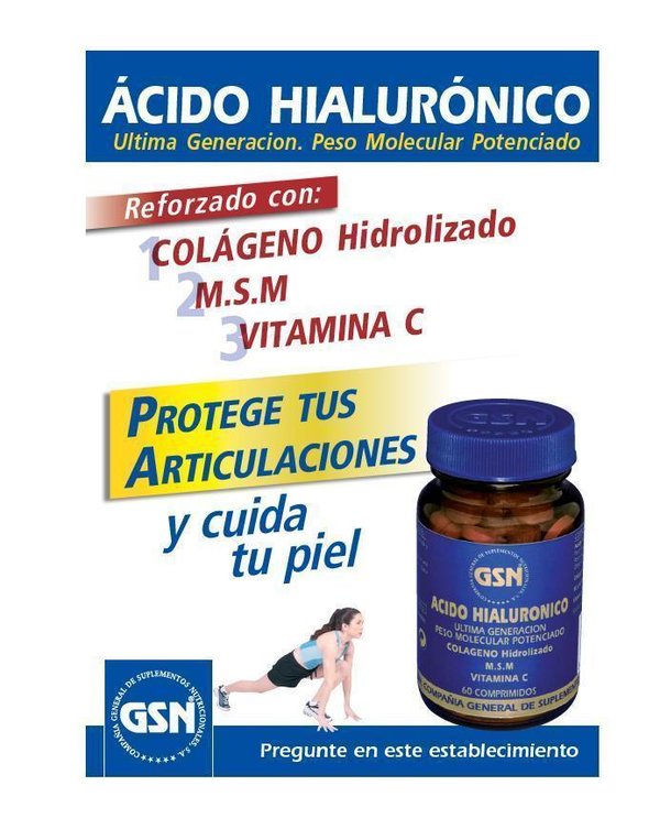 Ácido Hialurónico Complex 60 comprimidos de GSN