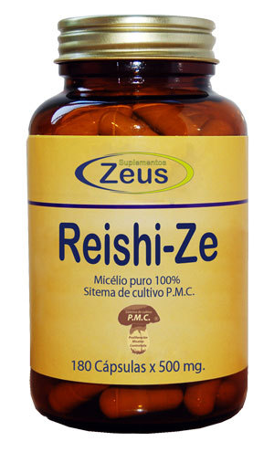 Hongo reishi-Ze 180 cápsulas x 500 mg de Zeus
