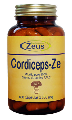 Hongo Cordiceps-Ze 180 cápsulas 500 mg de Zeus